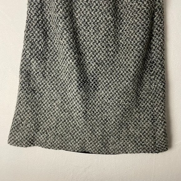 Vtg 70s MJ Seattle Womens XL Gray Mohair Wool Boucle A Line Skirt Made in USA - Picture 8 of 14